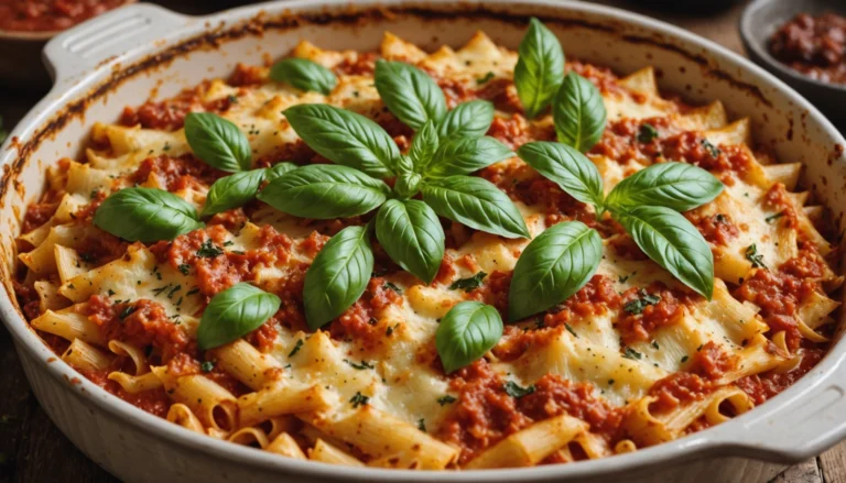 gratin de pates sauce tomates